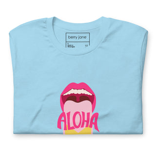 Aloha Surfboard Mouth T-Shirt, Soft Vintage Tee T-Shirts Berry Jane™