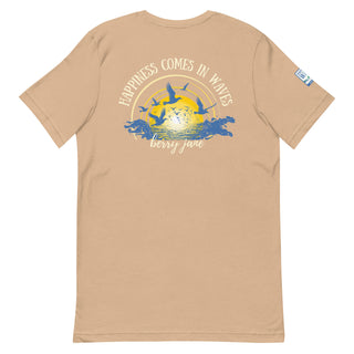 Happiness Comes in Waves Rear Graphic T-Shirt T-Shirts Berry Jane™