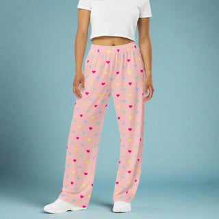 Women's Retro 80s Valentines Heart PJs, Pajama Lounge Pants Womens Pajama Pants Berry Jane™