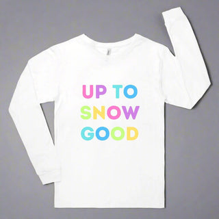 Women's winter snow holiday graphic long sleeve t-shirt