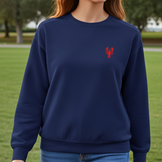Lobster Embroidered Garment-Dyed Sweatshirt Sweatshirts Berry Jane™