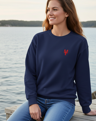 Lobster Embroidered Garment-Dyed Sweatshirt Sweatshirts Berry Jane™