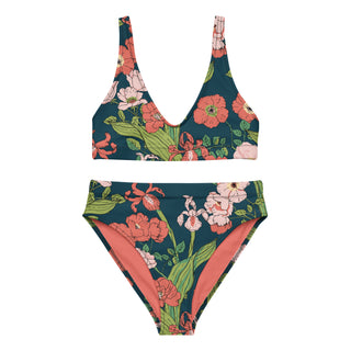 His Hers Matching Couples Swimsuit Set, Bikini + Swim Trunks - Seychelles Floral Couples Matching Swimsuit Set Berry Jane™