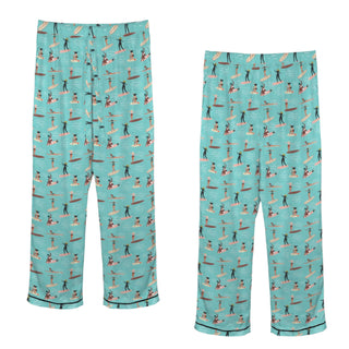 Women's Beachy Surfer Girls Summer Silky Pajama Pants Set Women's Pajama Sets Berry Jane™