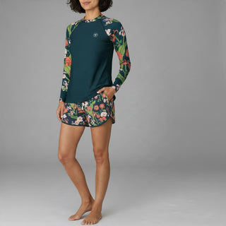 Women's 3" Lined Swim Shorts - Seychelles Floral Swim Shorts Berry Jane™
