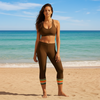 Womens UPF 40+ Swim capri pants, sun protection, paddleboard, swim, surfwear,vintage style
