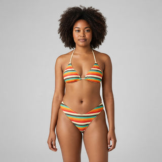 Women's 70s Vintage Stripe Bikini Bottoms Swimsuit Bottoms Berry Jane™