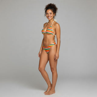Women's 70s Vintage Stripe Bikini Bottoms Swimsuit Bottoms Berry Jane™
