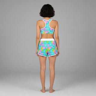 Women's Padded Sports Bra | Swim Sports Bra, Los Cabos Floral Sports Bras Berry Jane™