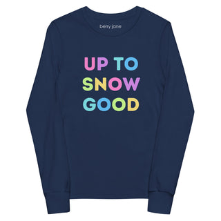 Girls 'Up to Snow Good' Holiday Winter Long Sleeve T-Shirt Kids T-Shirts Berry Jane™