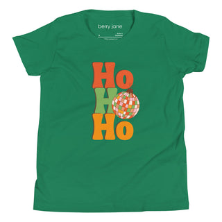 Ho Ho Ho Kids 70s Retro Christmas Graphic Short Sleeve T-Shirt Kids T-Shirts Berry Jane™