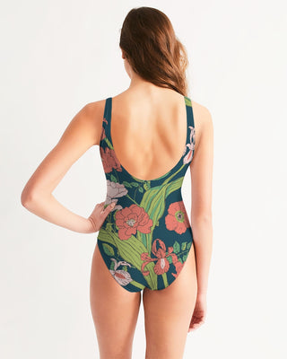 Women's One-Piece Swimsuit, Seychelles Floral one piece swimsuit Berry Jane™