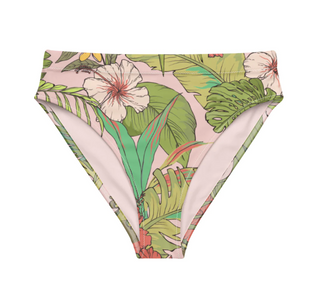 Women's Long Sleeve Rash Guard Swimsuit Set UPF 50 - Vintage Tropical Floral long sleeve swimsuits Berry Jane™