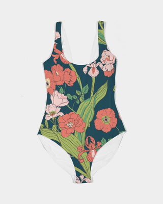 Women's One-Piece Swimsuit, Seychelles Floral one piece swimsuit Berry Jane™