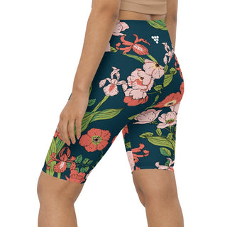UV UPF 50+ Women's Swim Jammers Long Swim Shorts Paddle board Shorts XS-3XL - Seychelles Floral swim shorts Berry Jane™