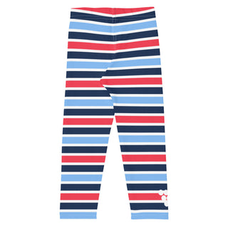 Baby Toddler Gender Neutral (2T-7) UPF 50 Swim Leggings - Cape Cod Stripe Swim leggings Berry Jane™