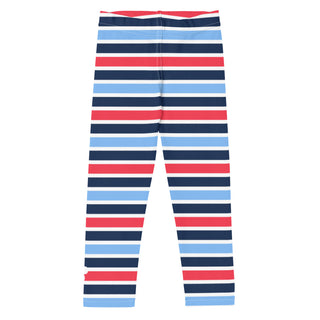 Baby Toddler Gender Neutral (2T-7) UPF 50 Swim Leggings - Cape Cod Stripe Swim leggings Berry Jane™