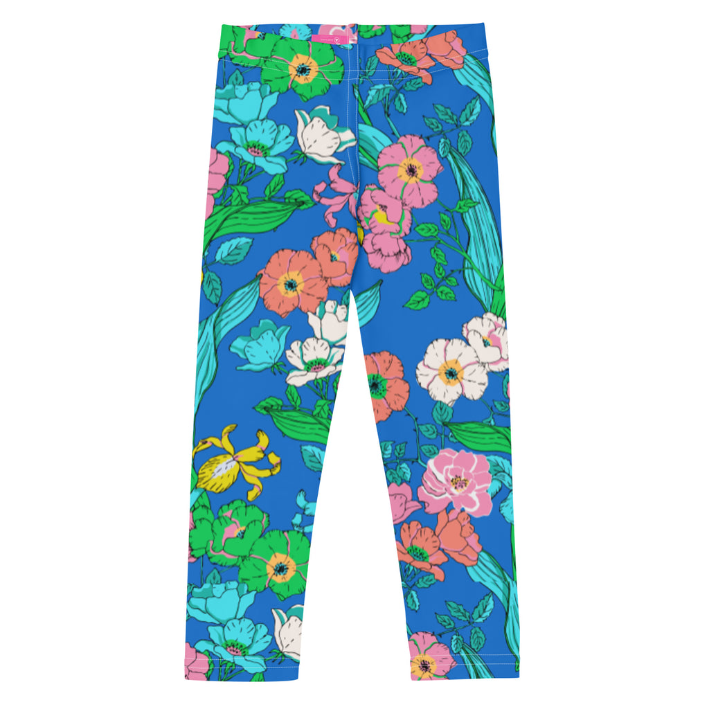 Girls (2T-7) UPF 50 Swim Leggings - Electric Blue Paradise – Berry Jane™