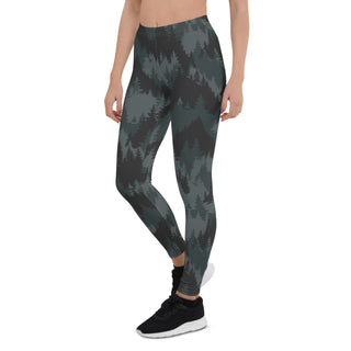 Women's Mountain Camo Print Base Layer Pants, Charcoal base layer pant Berry Jane™