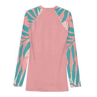 Women's Plus Size SPF 50 Long Sleeve Rashguard - Key West Rash Guards & Swim Shirts Berry Jane™