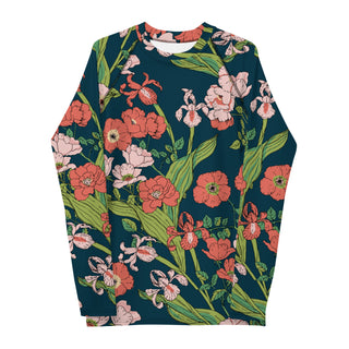 Plus Size UPF 50 Rash Guard Swim Shirt - Seychelles Floral Rash Guards & Swim Shirts Berry Jane™
