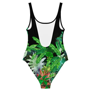 Women's High Cut Cheeky One-Piece Swimsuit - Hawaiian Gardens Swimsuit 1 Pc. Berry Jane™