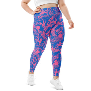 Women's UPF 50+ Plus Size Swim Surf Leggings 2XL-6XL, Electric Blue Swim leggings Berry Jane™