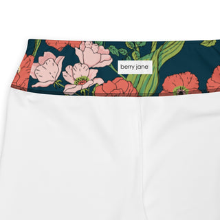 Women's Plus Size Swim Leggings UPF 50 2XL-6XL - Seychelles Floral Swim leggings Berry Jane™