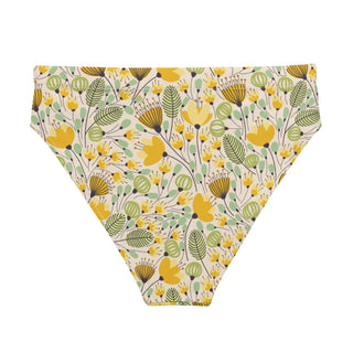 Mod Floral Eco High-Waist Bikini  Bottom Swimsuit Bottoms Berry Jane™