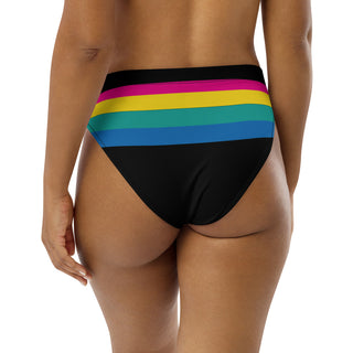 Rainbow Stripe high-waist cheeky bikini bottom Swimwear Berry Jane™