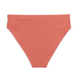 Sunkissed Coral Recycled High-waisted Bikini Bottom Swimwear Berry Jane™
