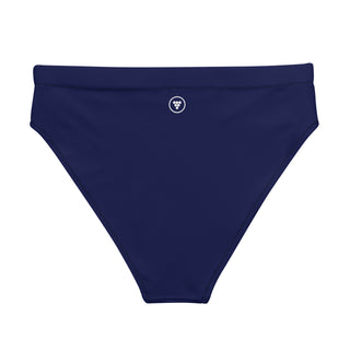 Women's UPF 50 Recycled High-waist Bikini Bottoms, Navy Blue Swimsuit Bottoms Berry Jane™