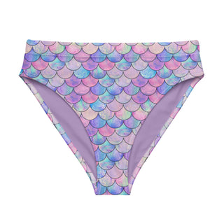 Pastel Mermaid Scales high-waisted bikini bottom Swimwear Berry Jane™