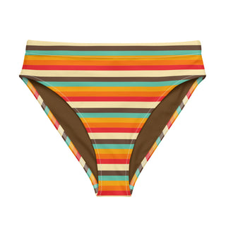 Vintage 70s Stripe high-waist bikini bottom Swimwear Berry Jane™
