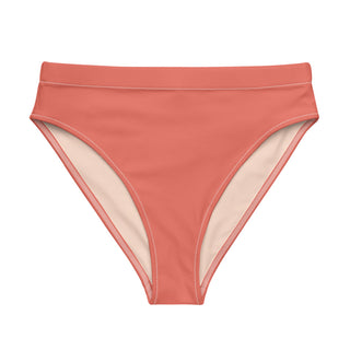 Sunkissed Coral Recycled High-waisted Bikini Bottom Swimwear Berry Jane™