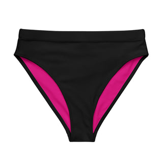 Recycled Fabric High-Waisted Bikini Bottom, Black Swimwear Berry Jane™