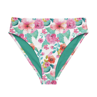 Recycled high-waisted bikini bottom - Maui Floral Swimwear Berry Jane™
