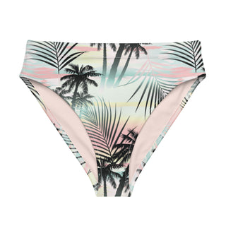Recycled High-Waisted Bikini Bottoms - Island Escape Swimwear Berry Jane™