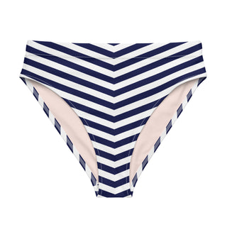 Women's Nautical Chevron Stripe Cheeky Recycled Bikini Bottoms Swimsuit Bottoms Berry Jane™
