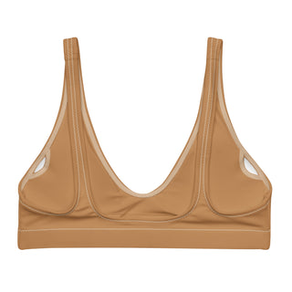 Skin Tone Recycled Fabric Bralette Swim Bikini Top - Bronze Skin Tone Swimwear Berry Jane™
