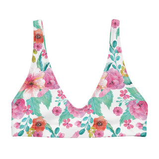 Bralette Style Bikini Top - Recycled Fabric - Maui Floral Swimwear Berry Jane™