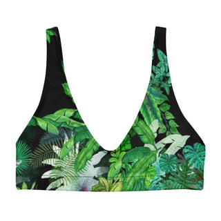 Bralette Recycled Bikini Top - Hawaiian Garden Swimwear Berry Jane™
