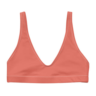 Sunkissed Coral Recycled Bralette Bikini Top Swimwear Berry Jane™