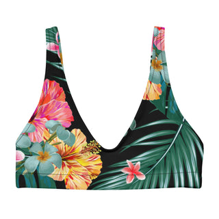 Bralette Style Bikini Top - Recycled Fabric - Hawaiian Botanical Swimwear Berry Jane™