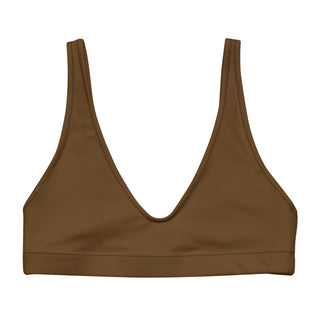Skin Tone Recycled Fabric Bralette Swim Bikini Top - Cocoa Brown Skin Tone Swimwear Berry Jane™