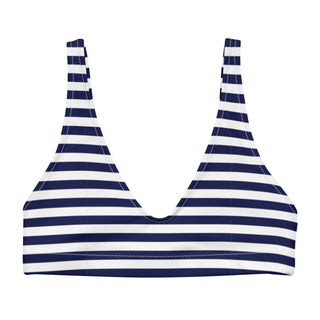 Navy Blue Nautical Stripe Bralette Bikini Top Swimwear Berry Jane™