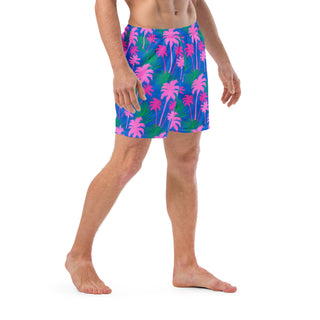 6.5" Inseam Quick Dry Elastic Waist Swim Trunk Shorts, Swim Cover-up Shorts with Lining UPF 50+