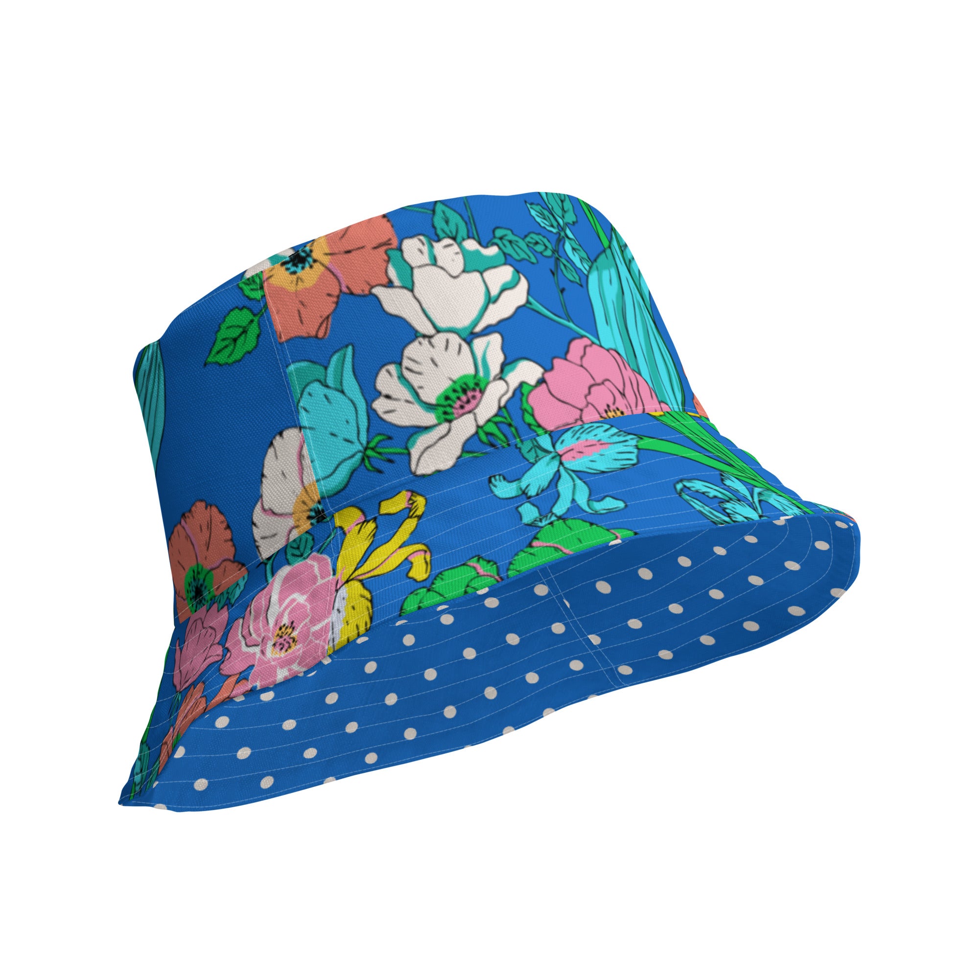 UPF Sun Hat Bucket Hat, Electric Blue Paradise – Berry Jane™