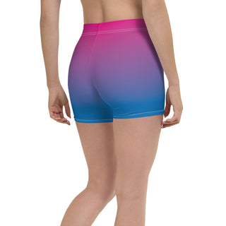 Women's 5" Ombre Pink Blue Yoga Biker Shorts Shorts Berry Jane™