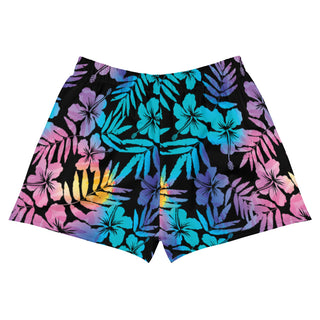 Berry Jane womens floral beach shorts, elastic waistband shorts, board shorts